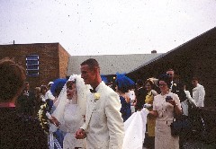 Martha Williams; Chuck Roof; Medway Baptist Church; Friends Wedding